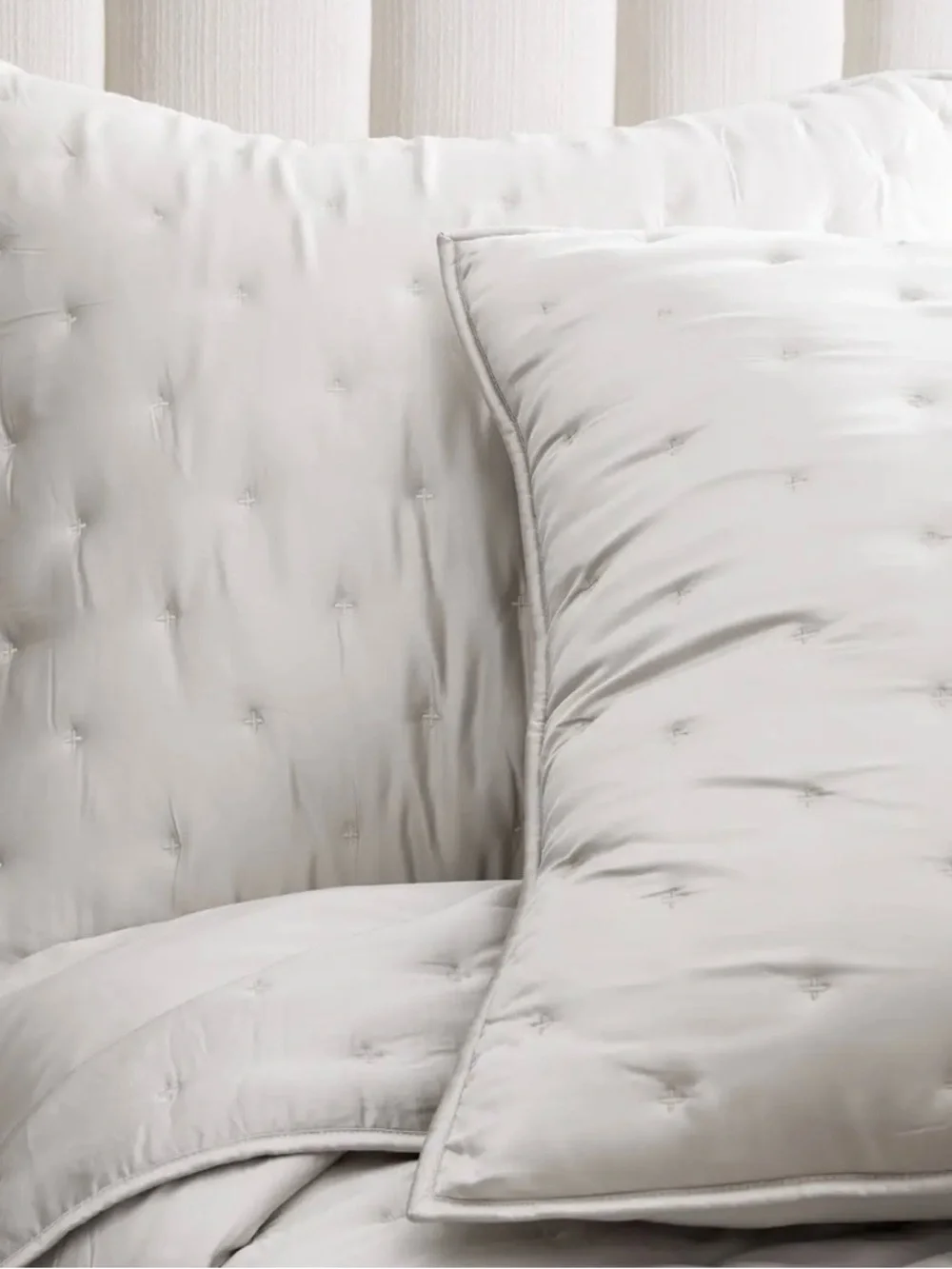 NEW Quince Bamboo Dream Quilted Euro Sham, 26 X 26 (White)